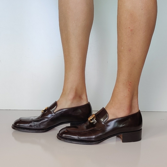 CHANEL Chocolate Brown Loafers, Size 40, US 10 - Picture 6 of 10